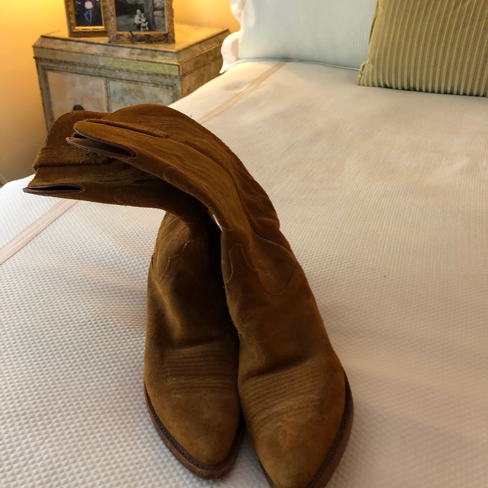 Lucchese Suede Western Cowboy Boots 9 or 9.5